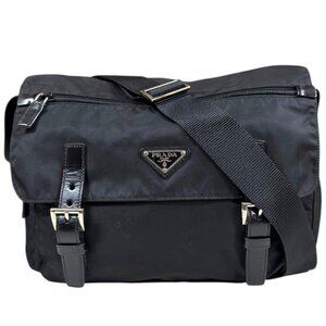 Prada Tessuto messenger bag Black